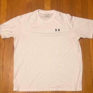 Under Armour Men's Loose Heat Gear White Tee